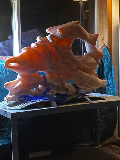 Anna Lee Harris • Translucent orange alabaster (in progress)