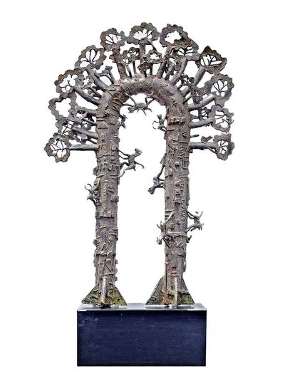 Tree with Monkey • Avedananda Goswami