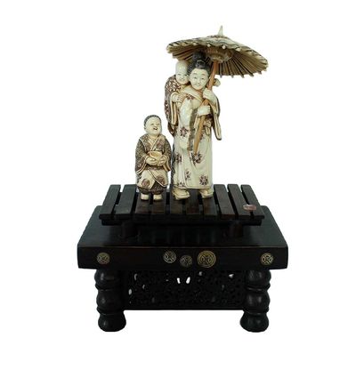 Unknown Artist • Chinese Lady with Baby and Boy