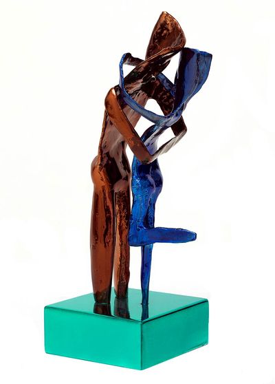 Aesthisis - maquette-chrome brown-blue patina • Nikolas