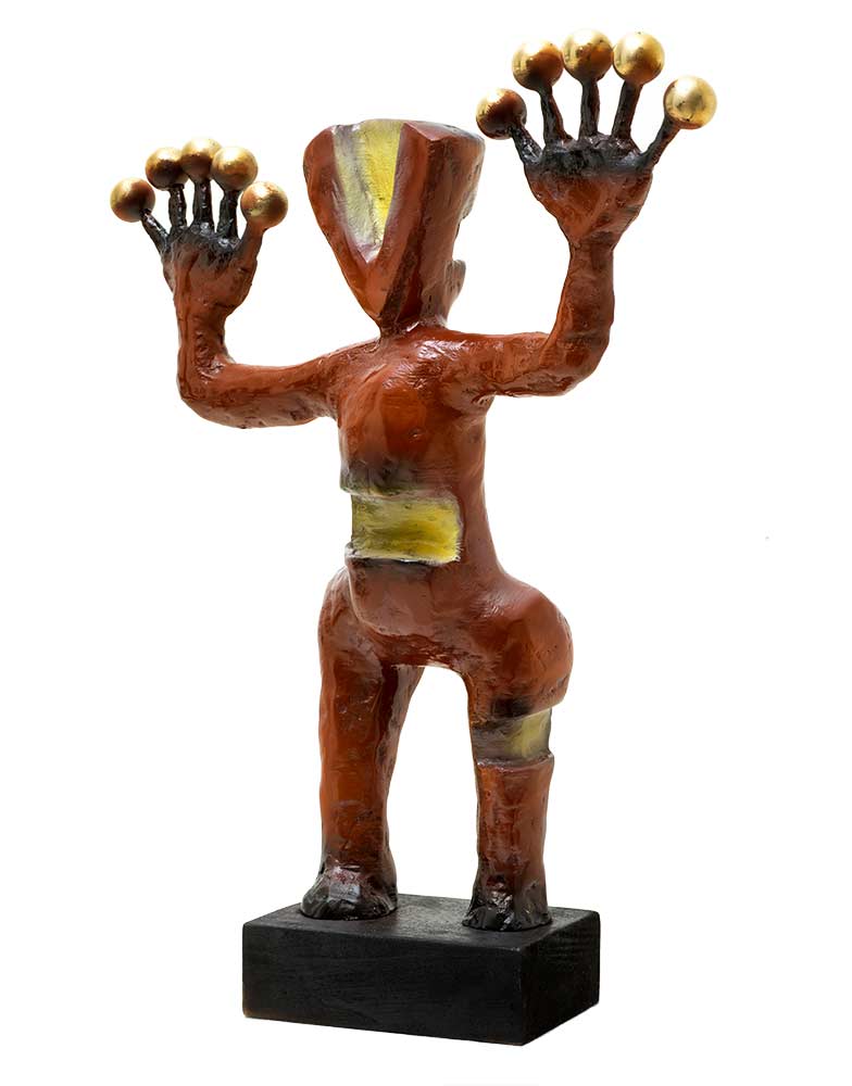 Exoplanets - maquette-reddish brown patina • Nikolas