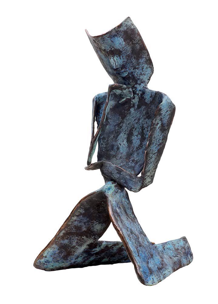 Skepsis - maquette blue/white patina • Nikolas