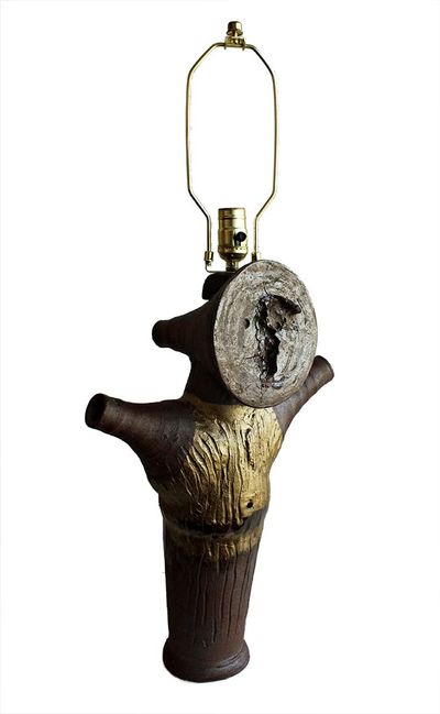 Stoneware: Face Lamp #1 • Peter Daniels