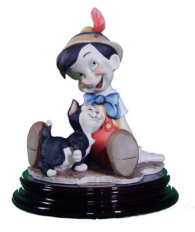 Pinocchio and Figaro • Giuseppe Armani