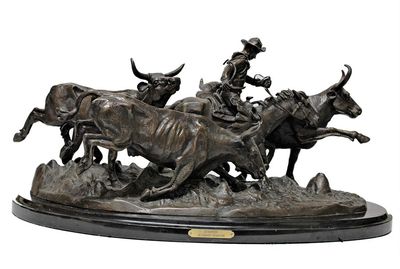 Stampede (re-strike) • Frederic Remington